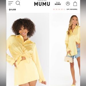 Show me your mumu satin Smith Button Down